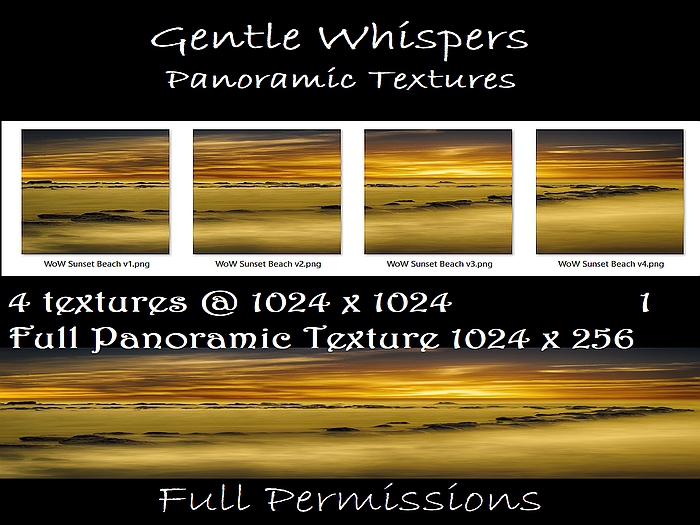GW 5 Sunset Beach Panoramic Textures (Boxed)