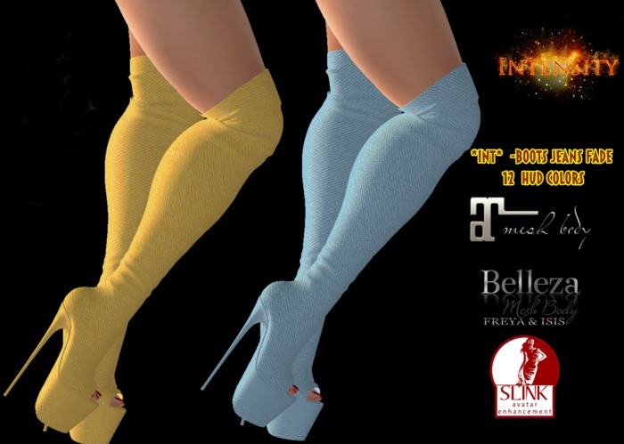 *INT* INTENSITY -Boots  JEANS FADE  IRIS