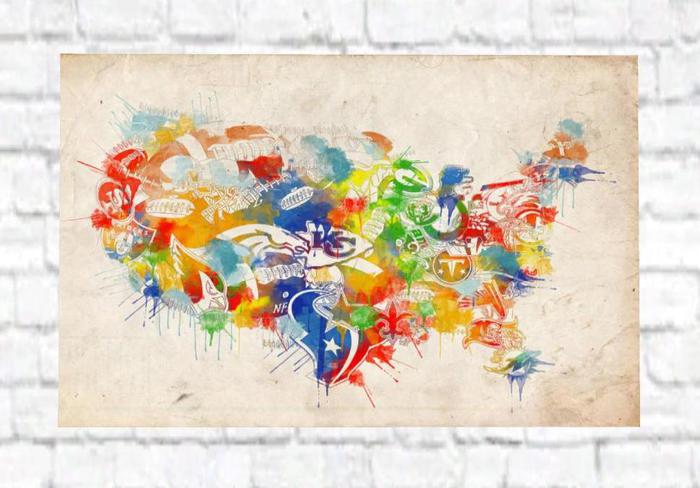 USA Mesh Canvas Painting