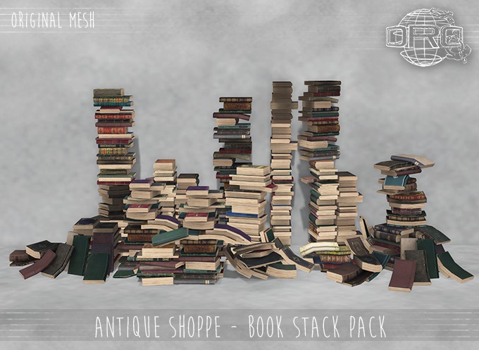 -DRD- Antique Shoppe - Book Stack Pack