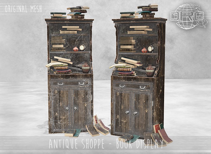 -DRD- Antique Shoppe - Book Display Set