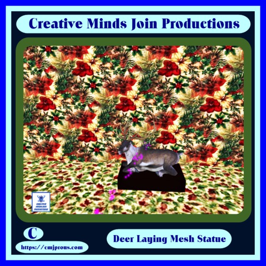 Reindeer Laying - Mesh Boxed-
