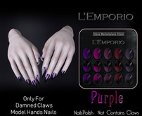 L'Emporio -Hands Polish-PURPLE-For Damned Claws-Hands-