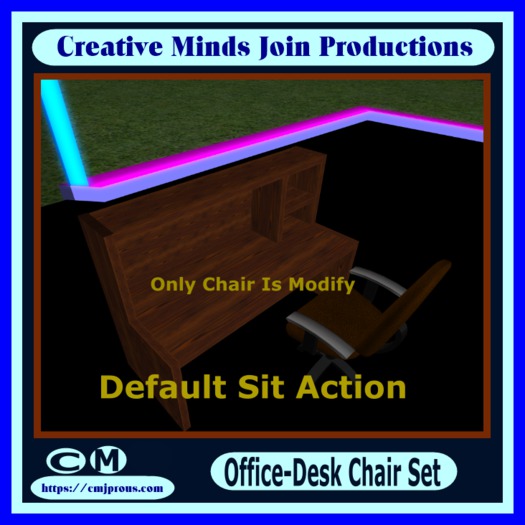 Brown-Office desk Chair-set