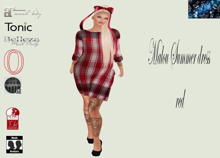 Summer Dress Malou Red  (Boxed)