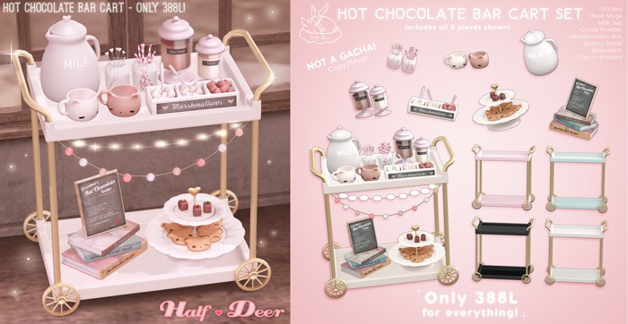 +Half-Deer+ Hot Chocolate Bar Cart [Set]