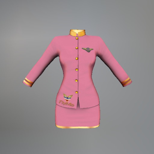 Pink Air Hostess Belleza Uniform box
