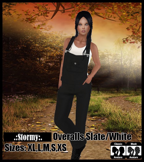 Fox Designs: Overalls Slate Outfit