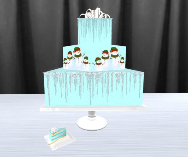 Icicle Winter 3 Tier Cake