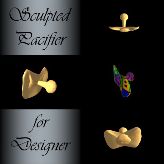 pacifier - schnuller sculpty uv-maps full perm