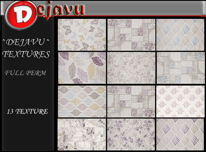 ^Dejavu^ Full Perm Pastel Rug Textures