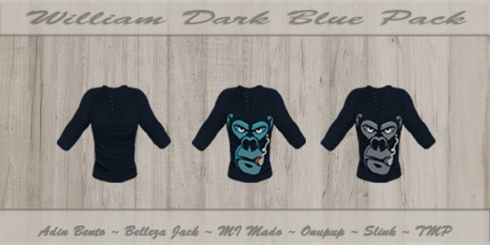 {KAIS} William_Top Dark Blue Pack{ADD}