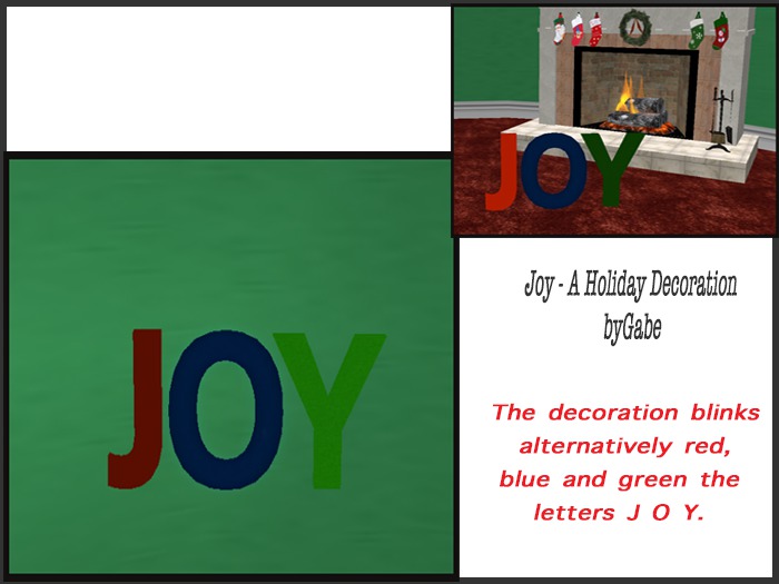 Joy - A Holiday Decoration byGabe  
