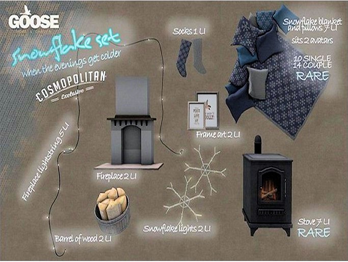 GOOSE - fireplace lightstring