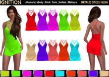 Ignition Natalie Dress Neon