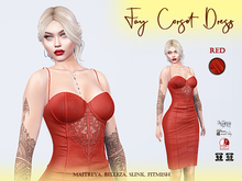 Fay Corset Dress Electric Red