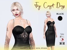 Fay Corset Dress Black