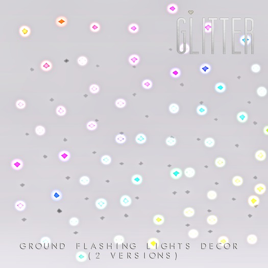 GLITTER Ground Flashing Lights Decor 2 Versions (Mod/Copy)