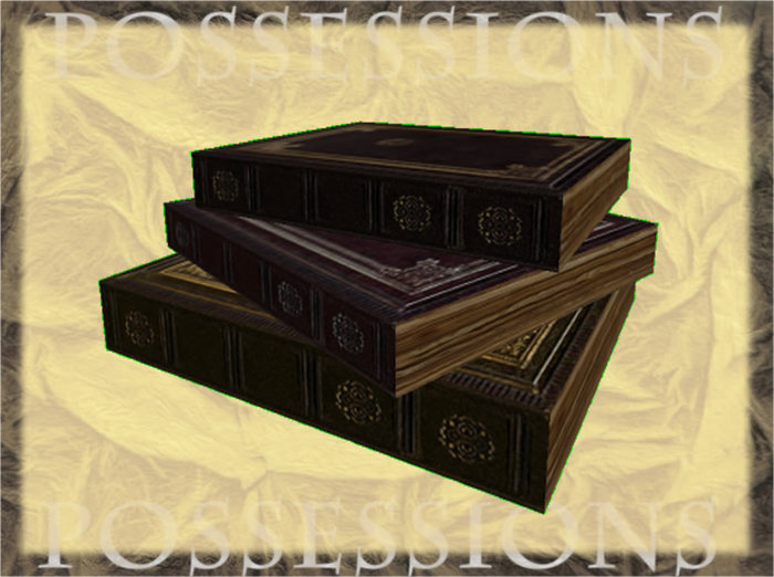 Leather book pile3