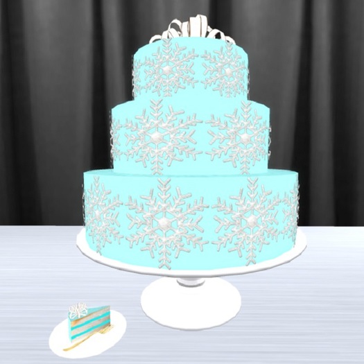 Snow Flake Winter Cake