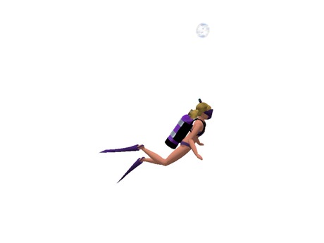 Second Life Marketplace - (7S) Rare Fish: Blonde Scuba Girl