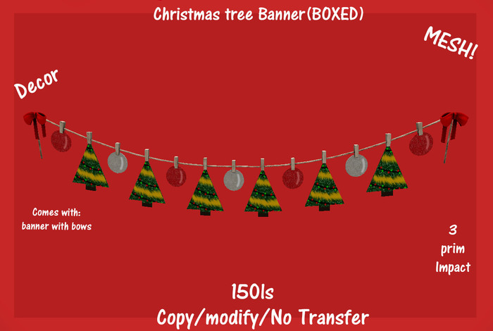 Christmas tree Banner(BOXED)