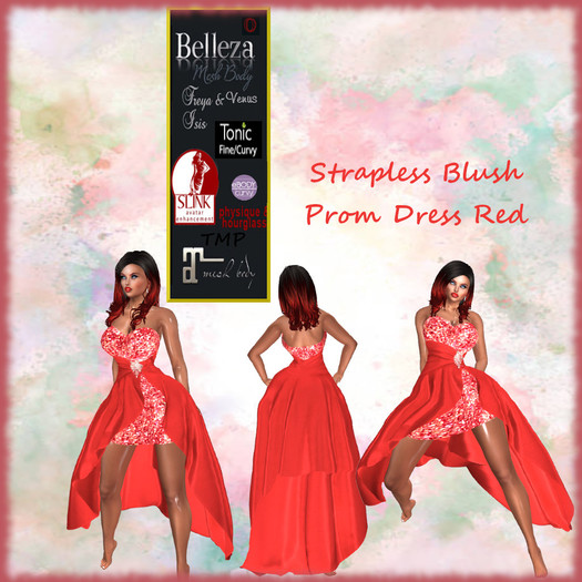 TA Blushing Prom Dress Red
