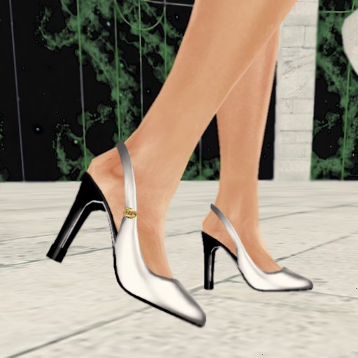 *VLC* Slingback Shoes - White