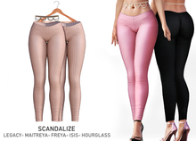 SCANDALIZE. Deryne. Leggings. Nude