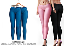 SCANDALIZE. Deryne. Leggings. Blue