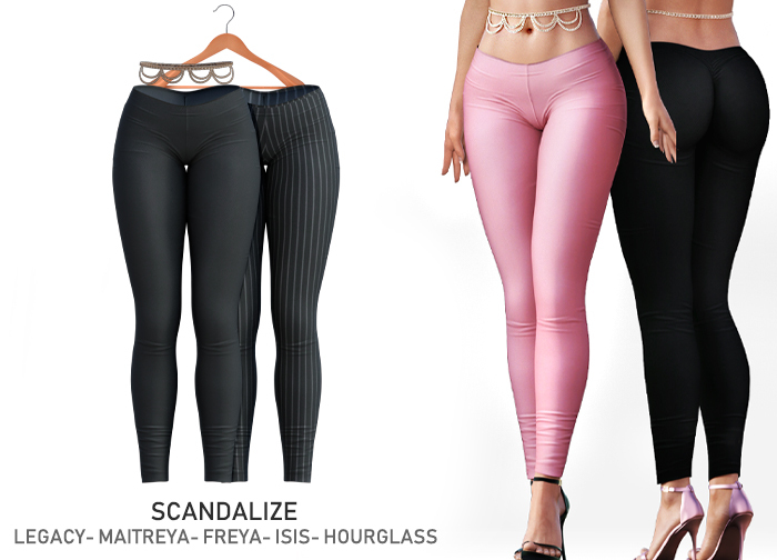 SCANDALIZE. Deryne. Leggings. Black