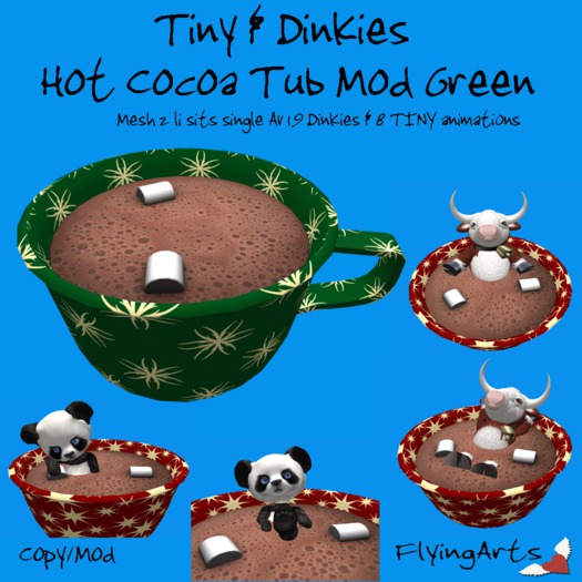 !FA! Cocoa Tub Mod Green Tiny Dinkies