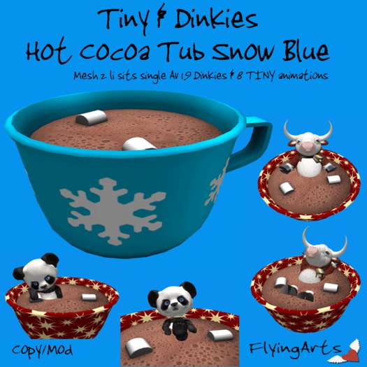 !FA! Cocoa Tub Snow Blue Tiny Dinkies