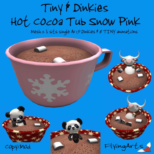 !FA! Cocoa Tub Snow Pink Tiny Dinkies