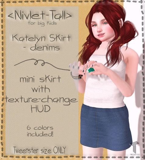 <nivlet> Katelyn Tweenster Mini Skirt - Denims [wear]