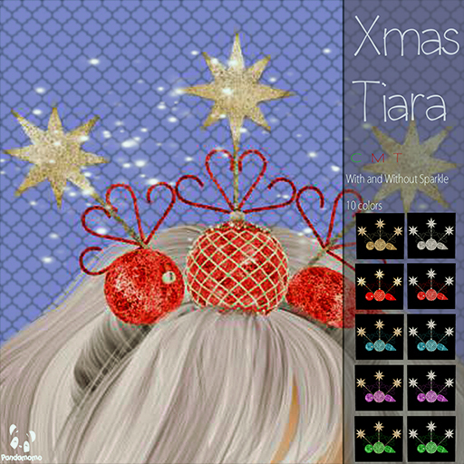 pandamomo Xmas Tiara 