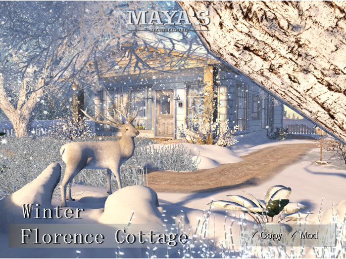 Maya's - Winter Florence Cottage with Snow Falling