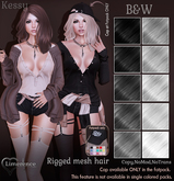 {Limerence} Kessy hair-B&W