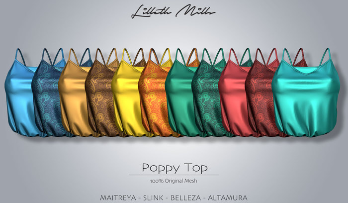 LM Poppy Top - Silks - MULTIPACK