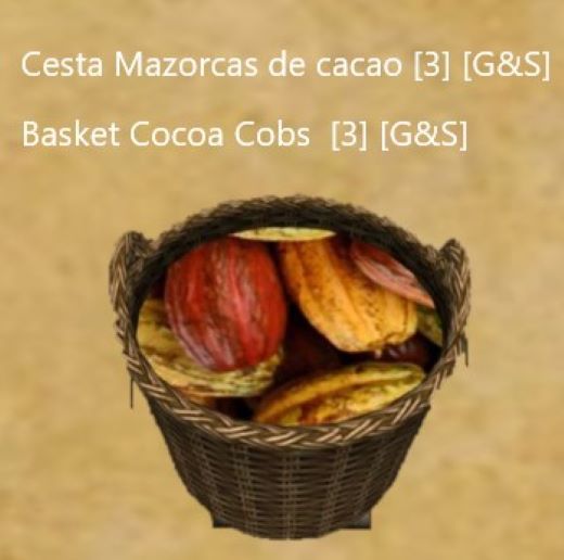 Basket Cocoa Cobs  [3] [G&S]