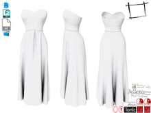 Dae Obj FBX For Strapless Elegant Prom Dress Slink, Maitreya, Ocacin Voluptuous, Belleza, Tonic