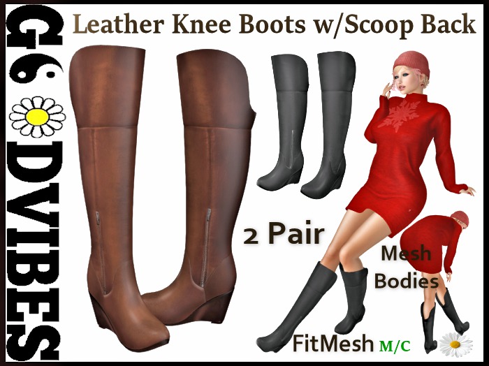 Knee High Leather Boots