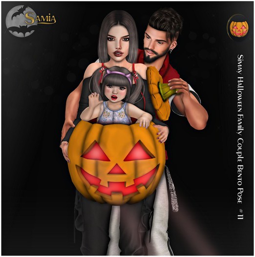 Samia -Simay  Halloween Family Couple Bento Pose #11