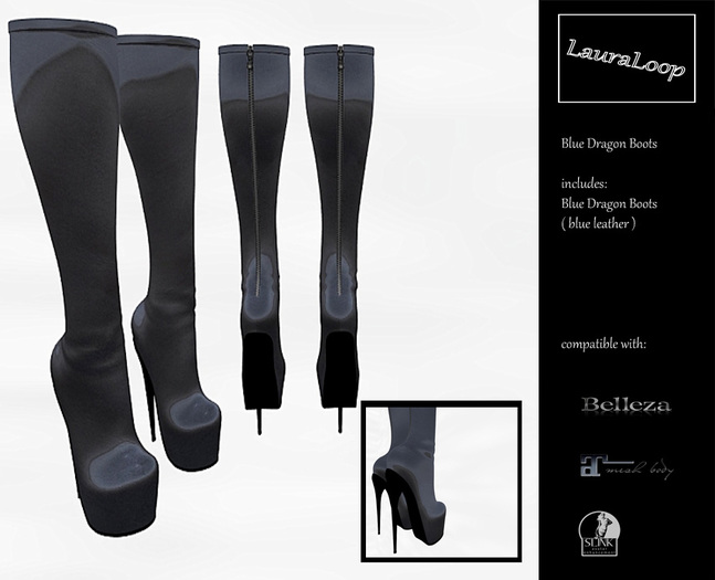 LauraLoop Blue Dragon Boots