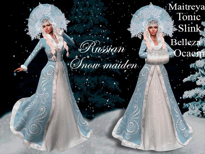 SALE! InStyle -Christmas  Snow maiden (Maitreya,Slink,Belleza,Tonic,Ocacin)