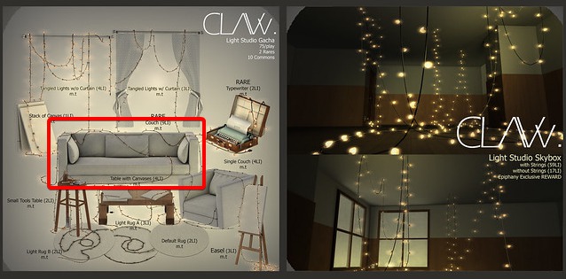 C L A Vv. Light Studio - Couch RARE