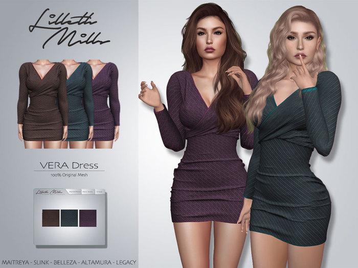 LM VERA Dress - Stripes - MULTIPACK