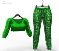 *** Harmonia Original Green Snow Jammy Outfit Maitreya