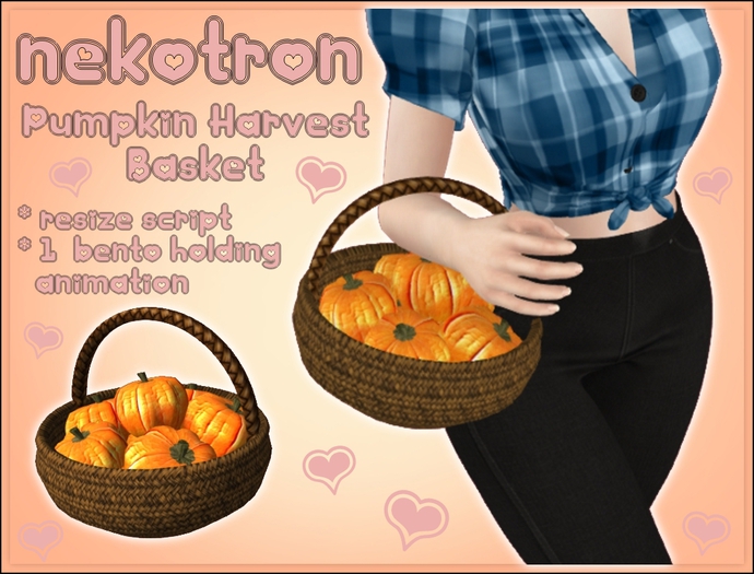 [Nekotron] Pumpkin Harvest Basket