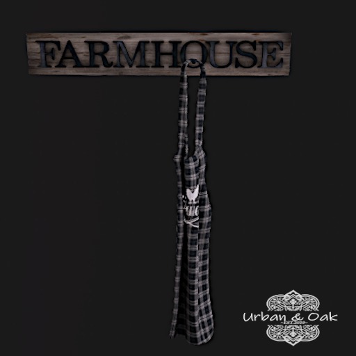 {U&O} Farmhouse Sign w/Apron